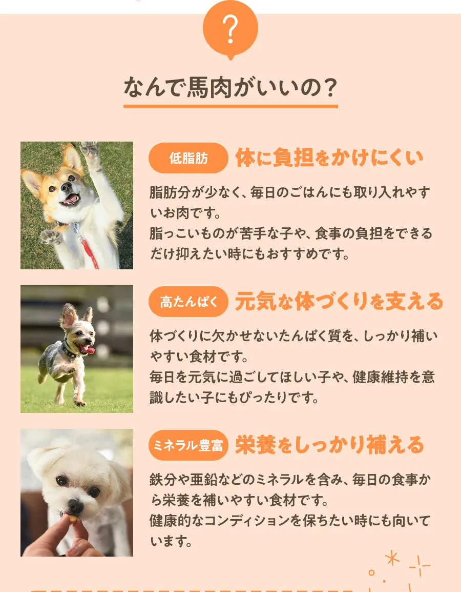 なんで馬肉がいいの？