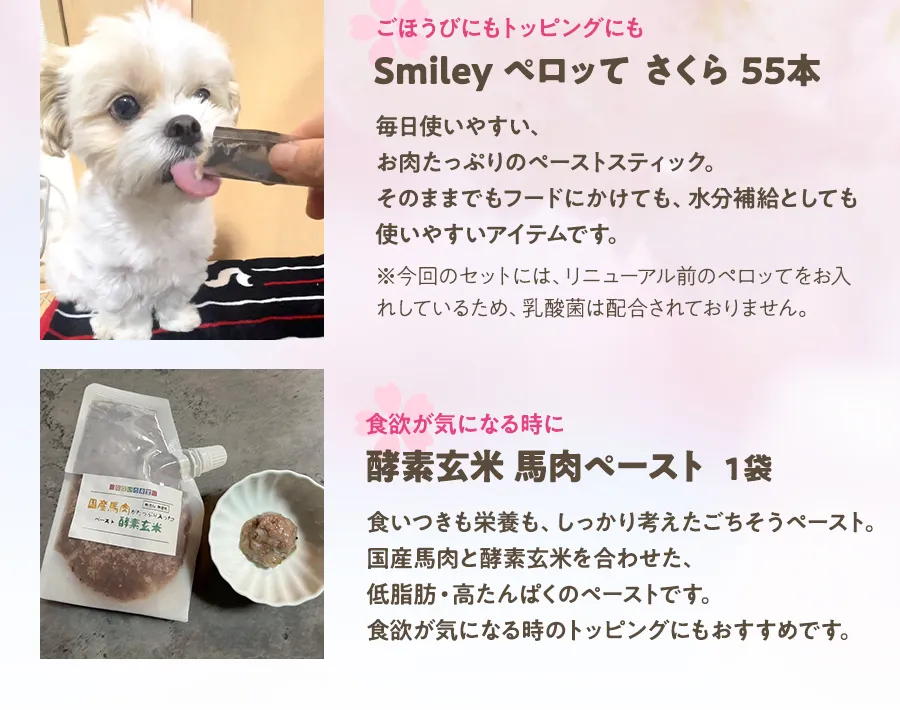 ペロッてと馬肉ペースト